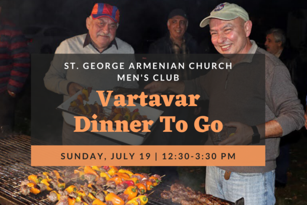 Men's Club Vartavar Dinner To Go