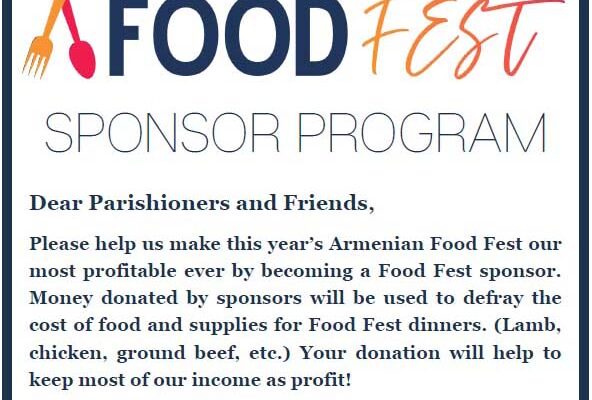 Armenian Food Fest Sponsor Program