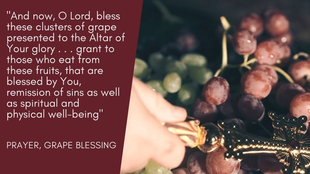 prayer grape blessing